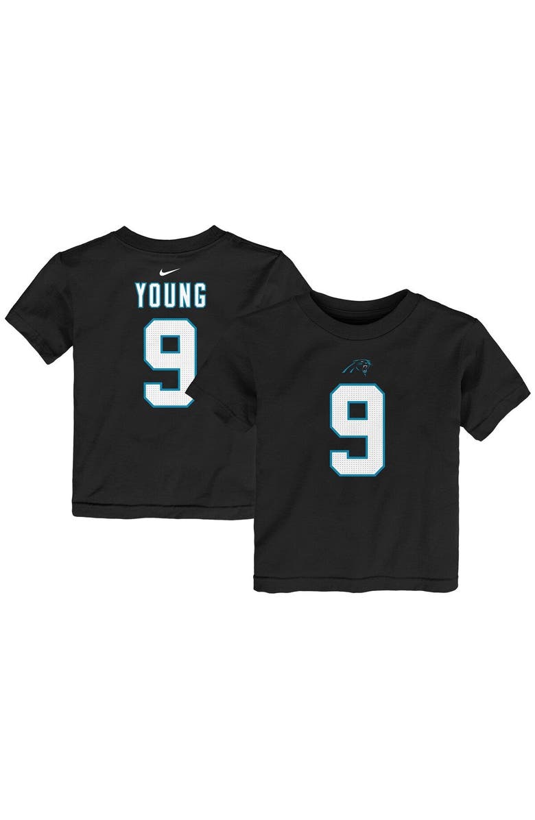Nike Toddler Nike Bryce Young Black Carolina Panthers Player Name & Number T-Shirt, Main, color, 