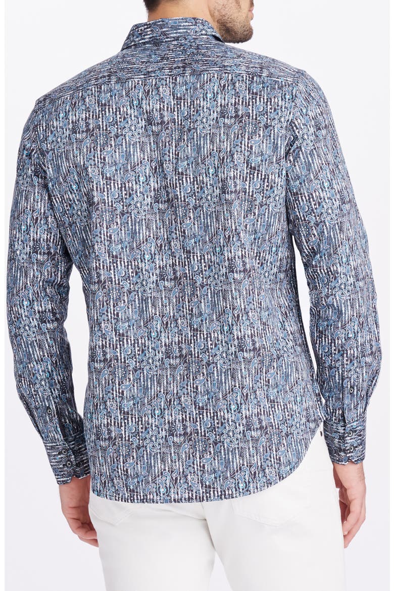 Egton Print Long Sleeve Button Up Shirt, Alternate, color, MULTI