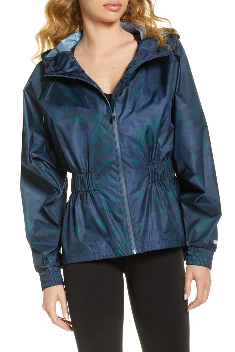 Storm Seeker Batwing Jacket, Main, color, BLUE GREEN CAMO