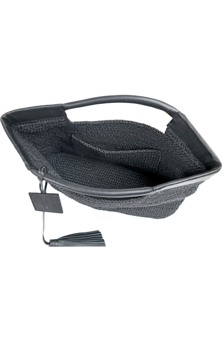 Forever & Always Shoes Gabriella Hand Woven Shoulder Bag with Leather Straps, Alternate, color,