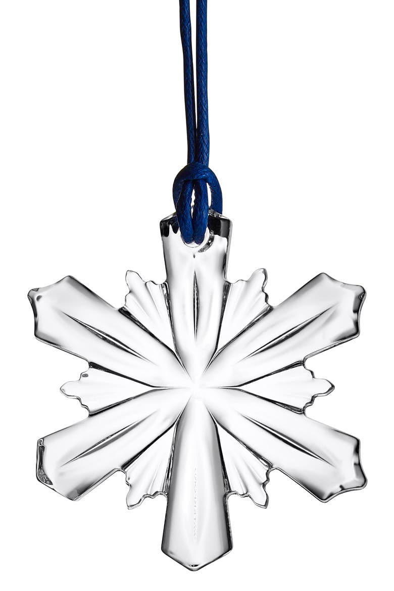 Mini Snowflake Crystal Ornament, Main, color, WHITE