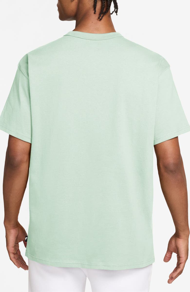 Nike Sportswear Embroidered Swoosh Cotton T-Shirt, Alternate, color, Barely Green