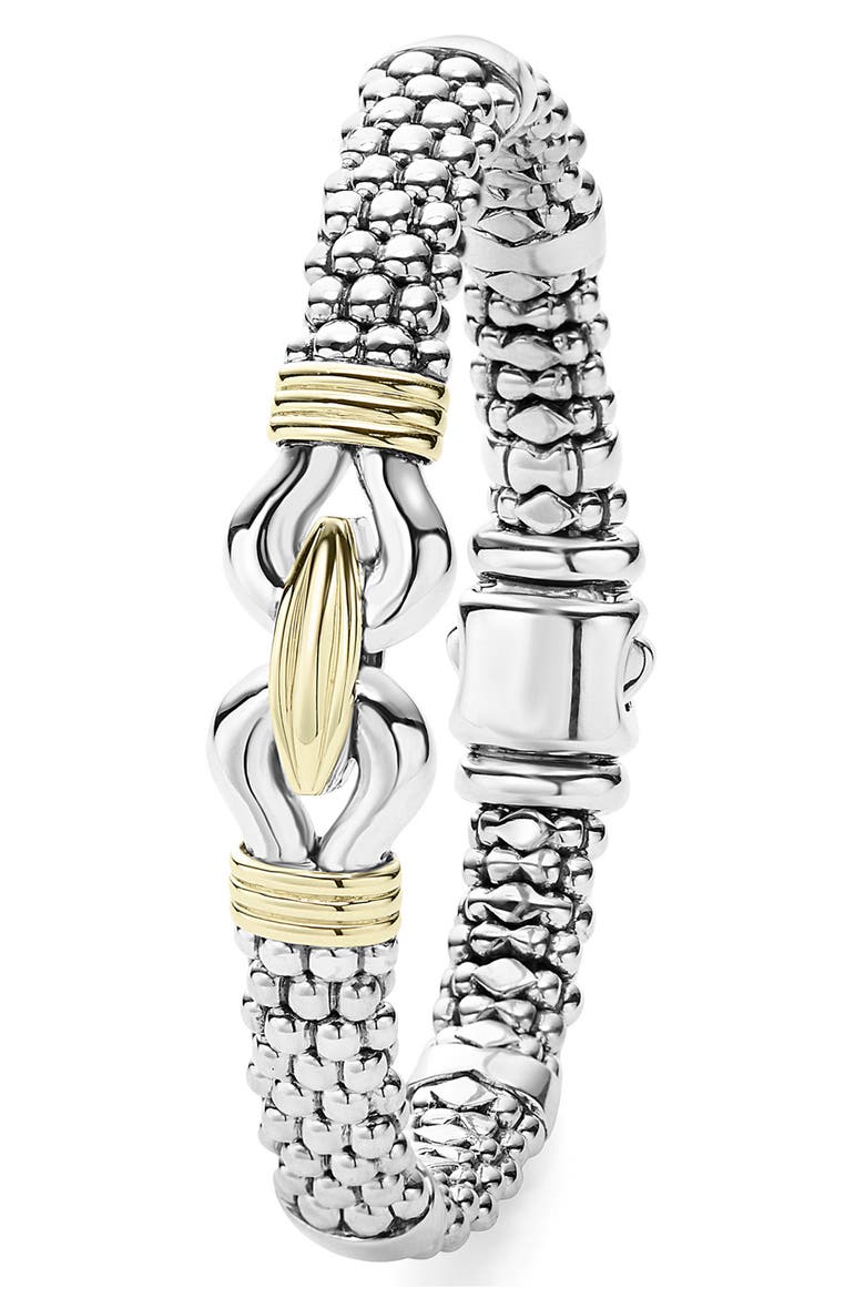 Derby Two-Tone Caviar Rope Bracelet, Alternate, color, STERLING SILVER - GOLD
