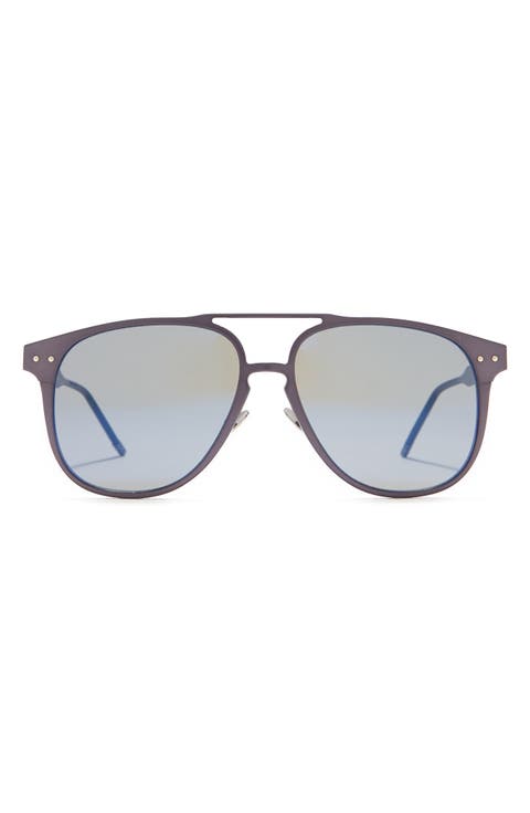 57mm Aviator Sunglasses