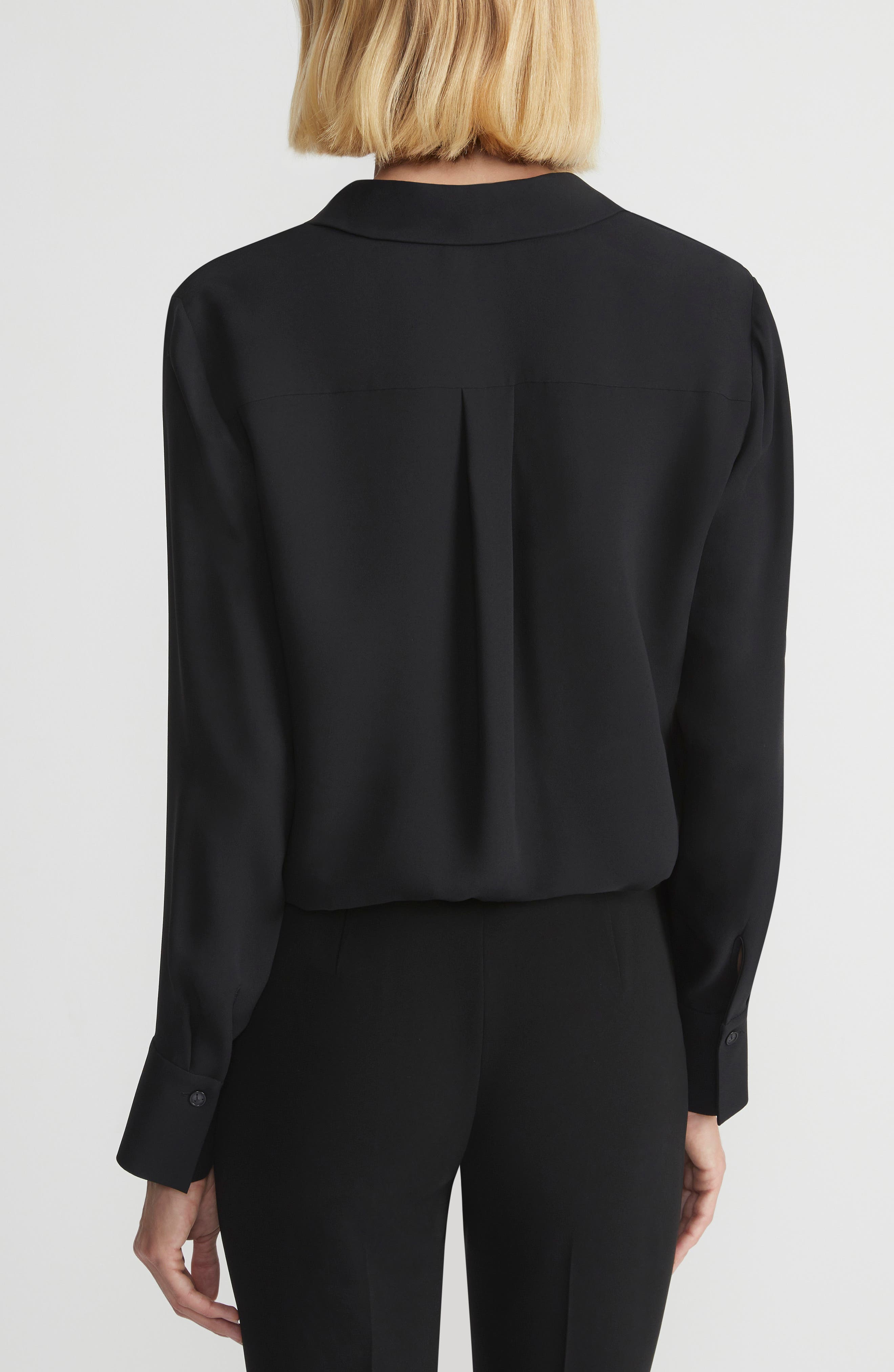 Scottie Silk Button-Up Blouse - image 2