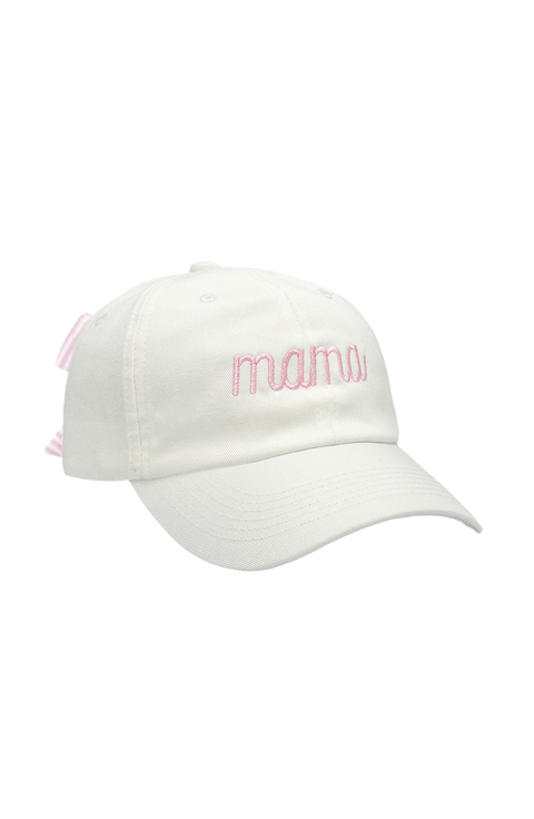 Mama Twill Bow Baseball Hat (Adult)