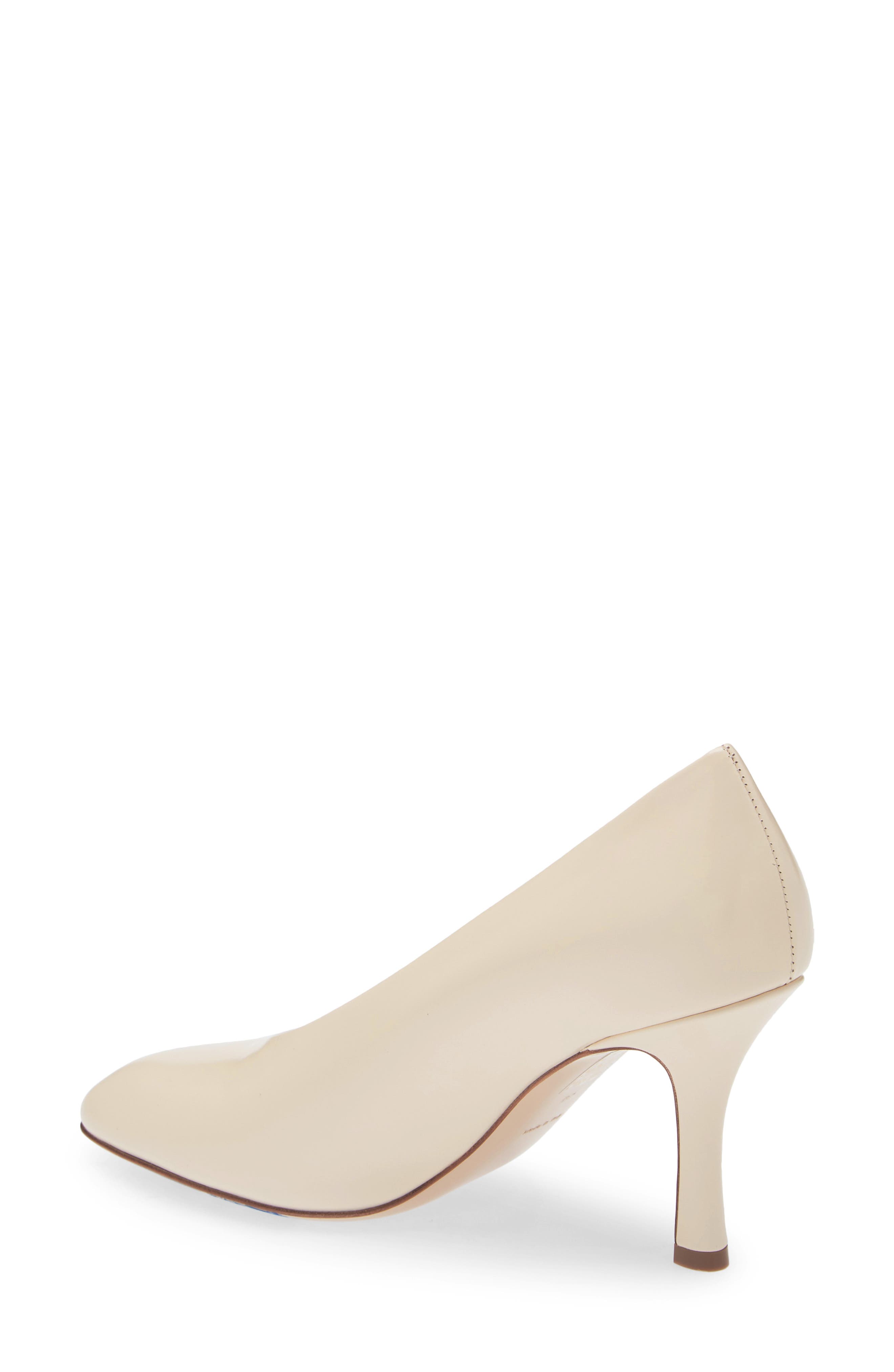 Burberry Rounded Toe Pump, Alternate, color, Ivory