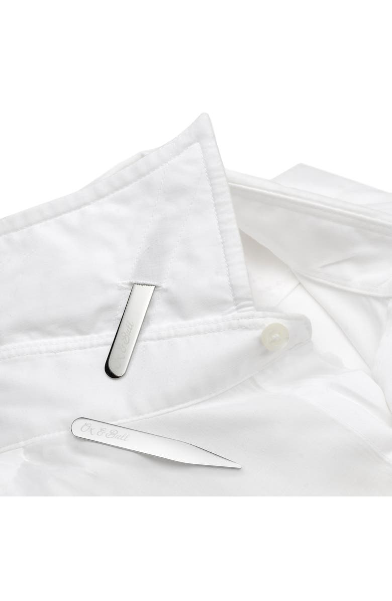 Cufflinks, Inc. Set of 2 Stainless Steel Collar Stays, Alternate, color, Silver