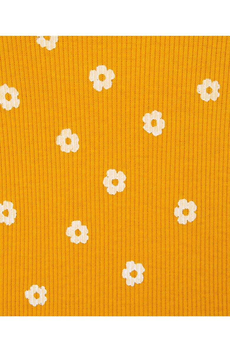 Little Me Floral Print Fleece Jacket, Long Sleeve Shirt & Leggings Set, Alternate, color, 