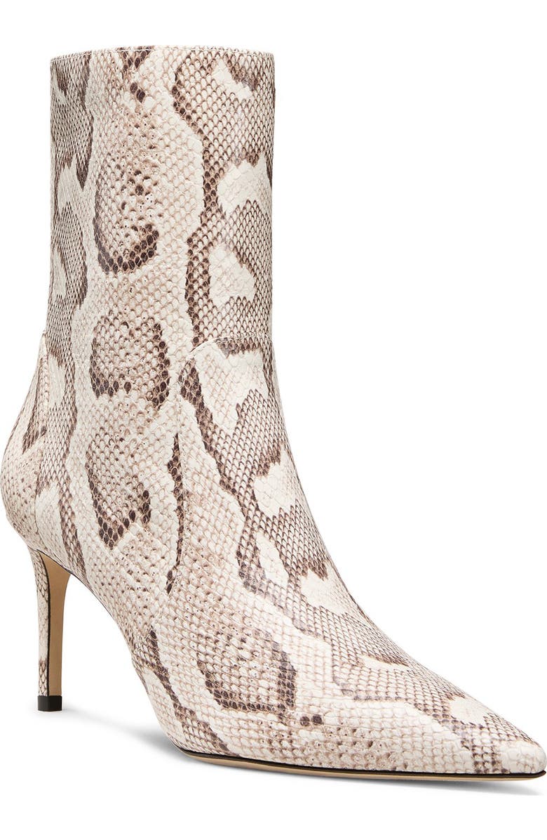 Stuart Weitzman Stuart Power Zip 75 Bootie, Main, color, Cream
