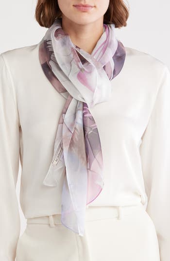 Bcbg Oversize Pansy Print Scarf