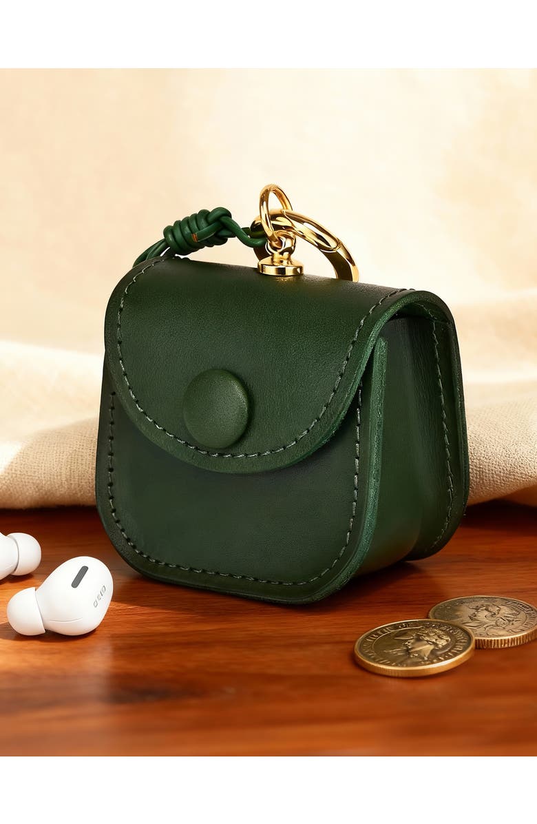 OLD TREND Toti Genuine Leather Mini Structured Charm, Alternate, color, Green