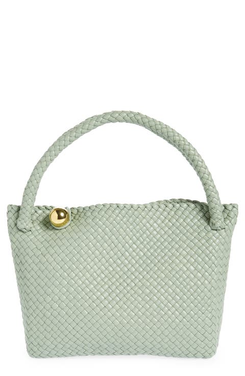 Tosca Intreccio Leather Hobo