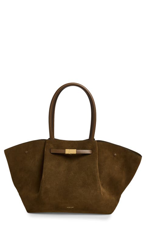 New York Leather East/West Tote