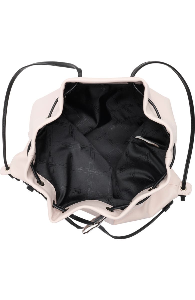 Longchamp Leather Cinch Backpack, Alternate, color, Powder