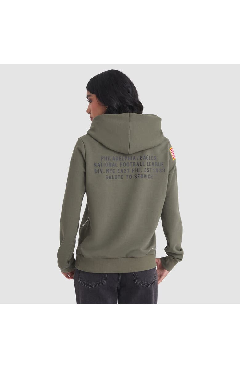 Nike Women's Nike Olive Philadelphia Eagles 2025 Salute to Service Sideline Standard Issue Dri-FIT Hoodie, Alternate, color, Olive