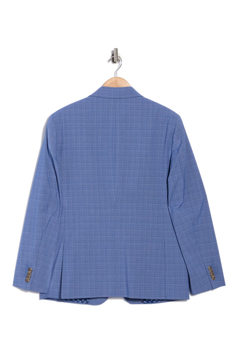Plaid Two-Button Sport Coat, Alternate, color, LIGHT BLUE
