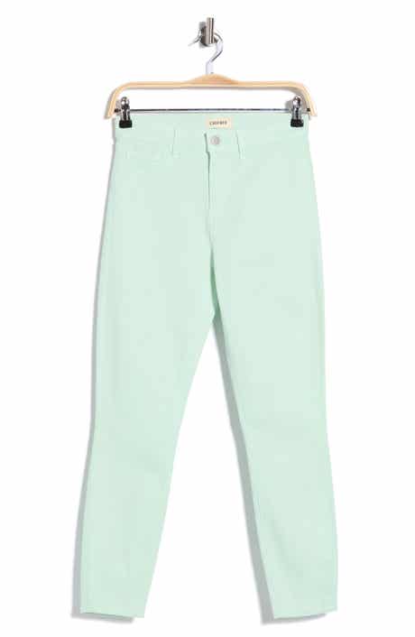 L'AGENCE Margot Coated Crop High Waist Skinny Jeans