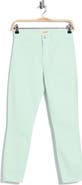 L'AGENCE Margot Coated Crop High Waist Skinny Jeans