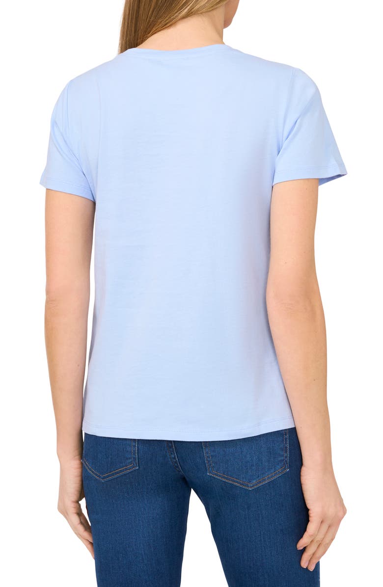 CeCe Butterfly Embellished Cotton T-Shirt, Alternate, color, 