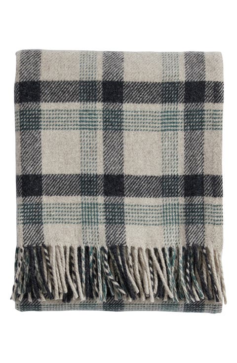Washable Wool Throw Blanket