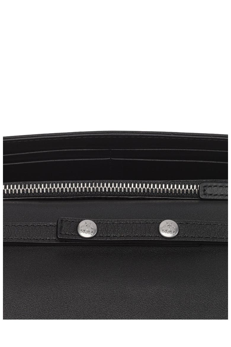 Large Aren Chain Wallet in Embossed Monogram Leather, Alternate, color, Black
