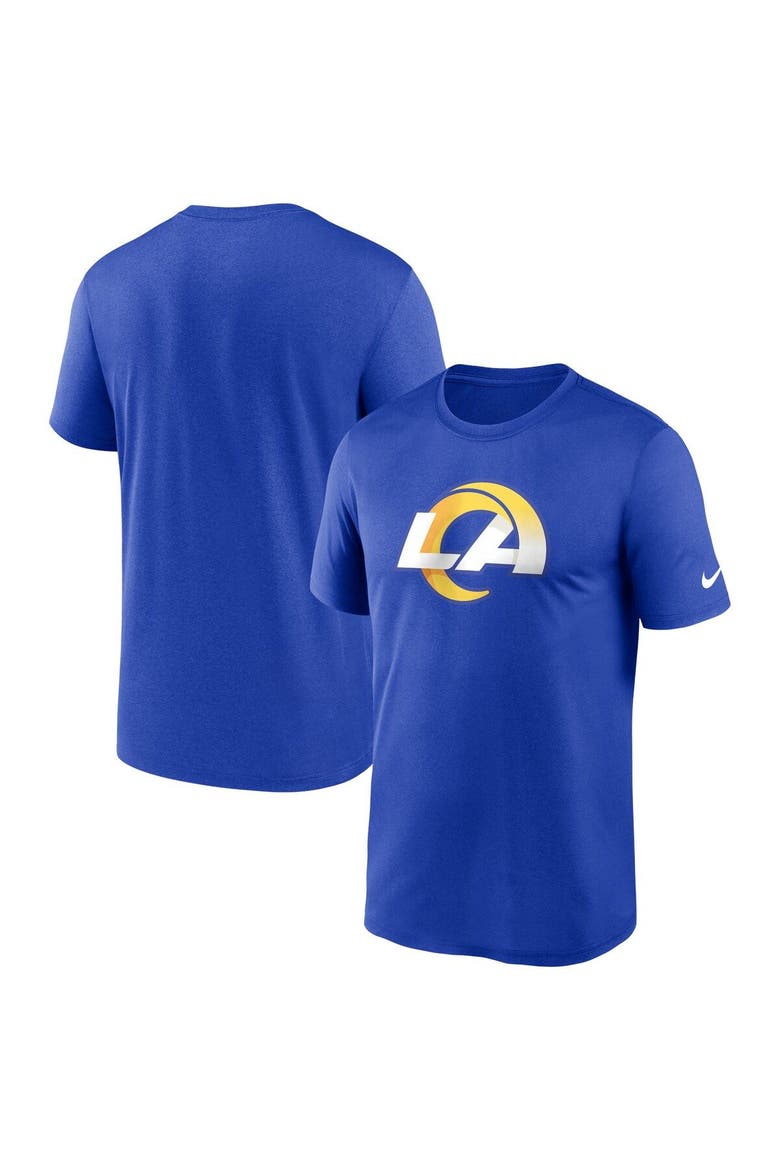 Men's Nike  Royal Los Angeles Rams Legend Logo Performance T-Shirt, Main, color, Royal