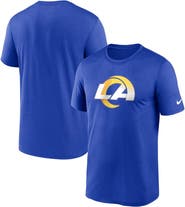 Nike Men's Nike  Royal Los Angeles Rams Legend Logo Performance T-Shirt