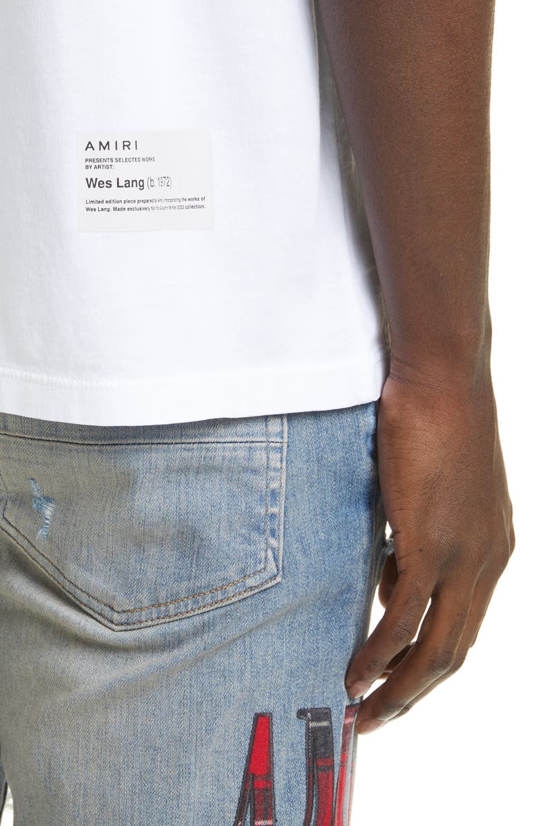 AMIRI x Wes Lang Solar Kings Cotton Graphic Tee, Alternate, color, 