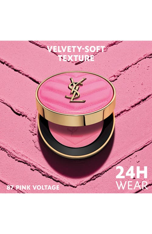Saint Laurent Yves  Make Me Blush Bold Blurring Powder Blush In 87 Pink Voltage