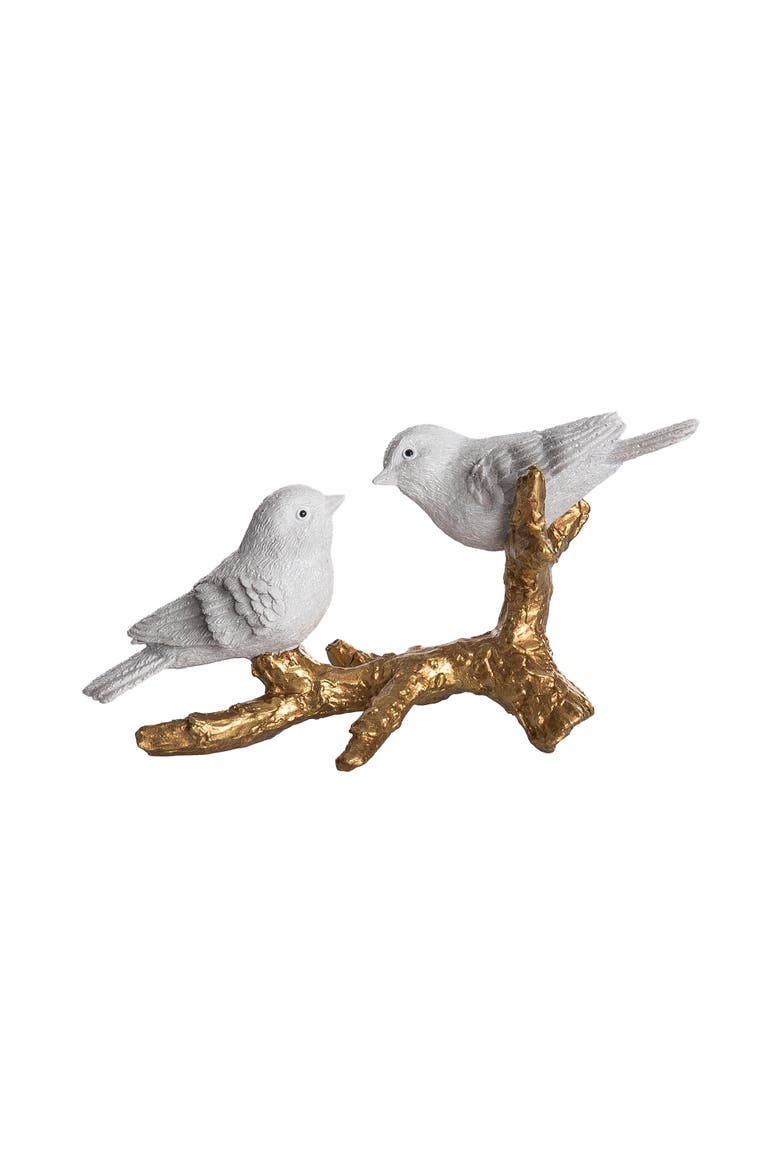 Colorful Resin Bird Figurines Set for Christmas Tabletop Decor, Main, color, Multicolored