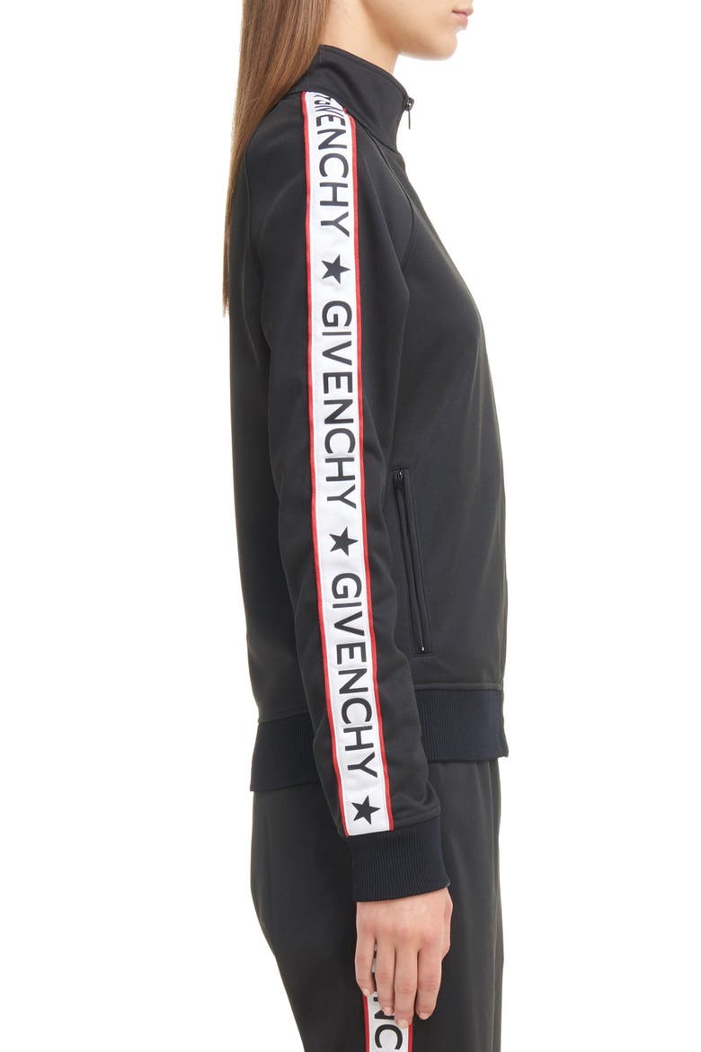 Logo Track Jacket, Alternate, color, BLACK