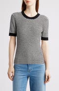NIC+ZOE Textured Stripe T-Shirt Sweater