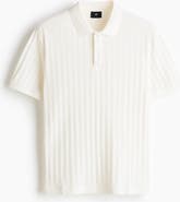 H&M Slim Fit Textured Jersey Polo Shirt