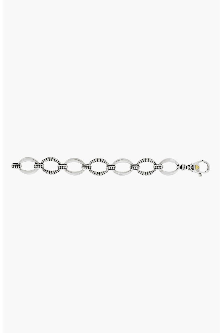 'Link' Sterling Silver Oval Link Bracelet, Alternate, color, STERLING SILVER