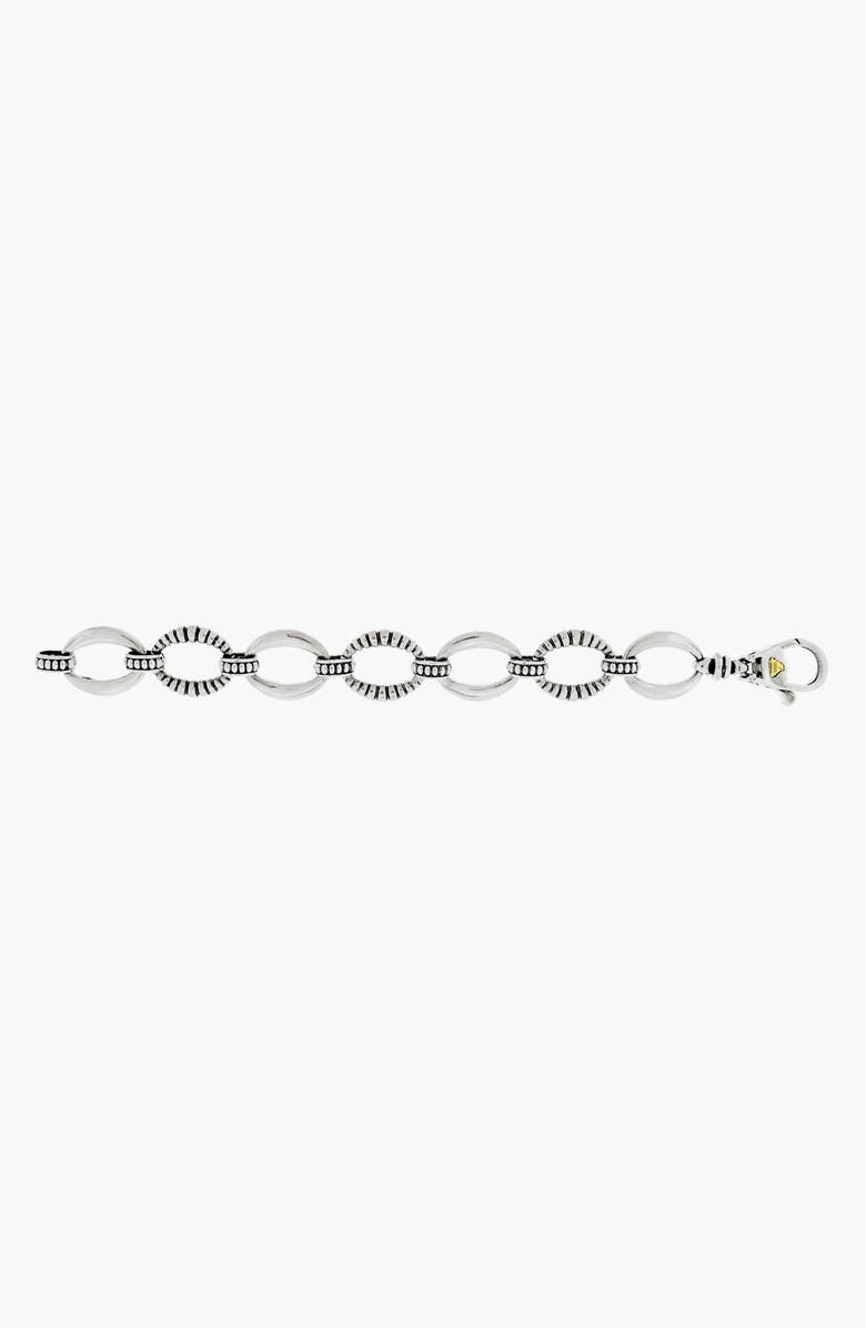 LAGOS 'Link' Sterling Silver Oval Link Bracelet, Alternate, color, 