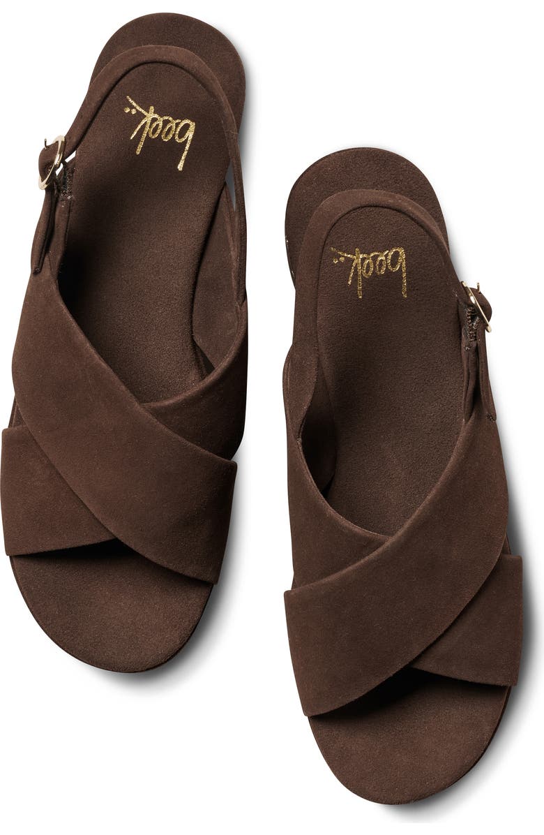 Beek Dunlin Platform Slingback Sandal, Alternate, color, Coffee