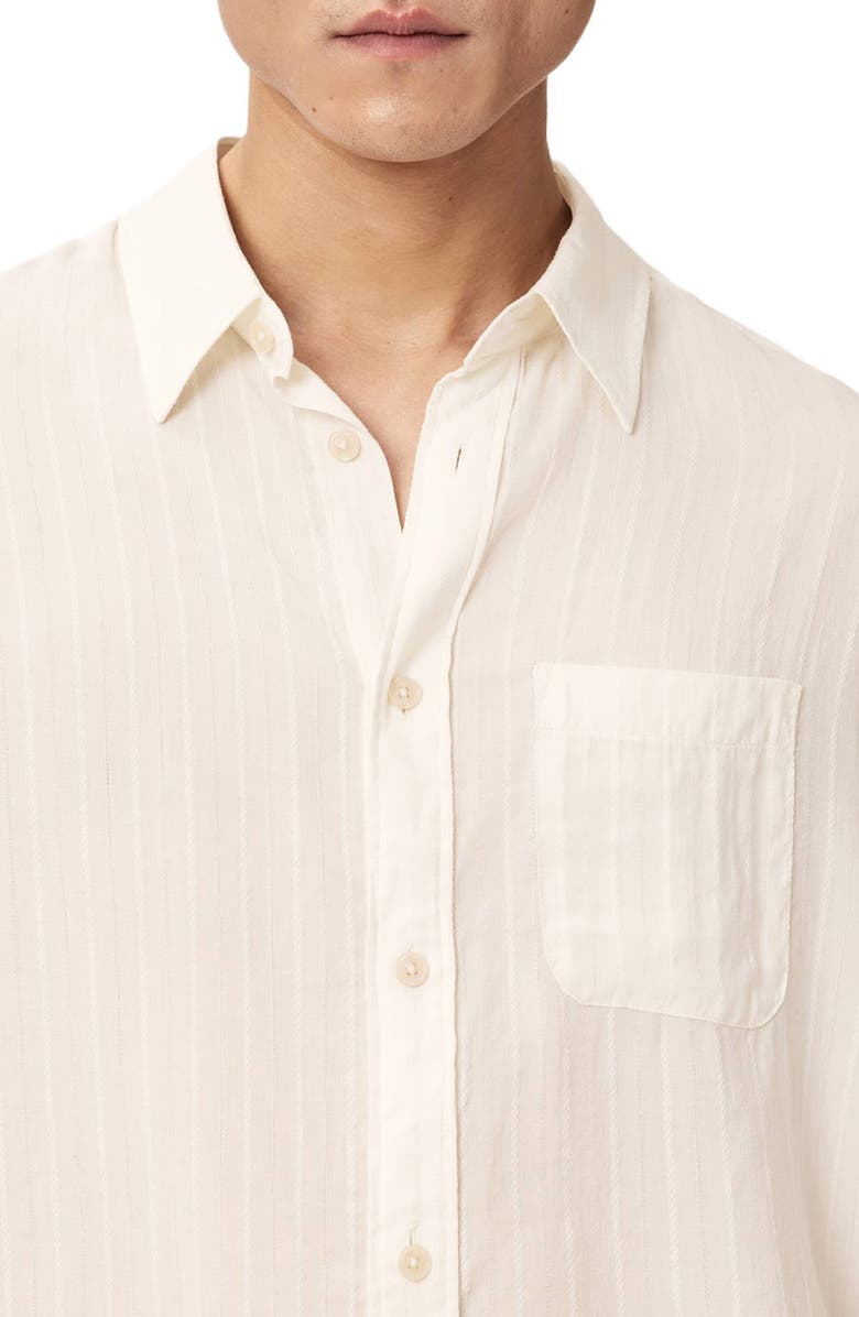 AllSaints Carlyle Oversize Button-Up Shirt, Alternate, color, Ivory White