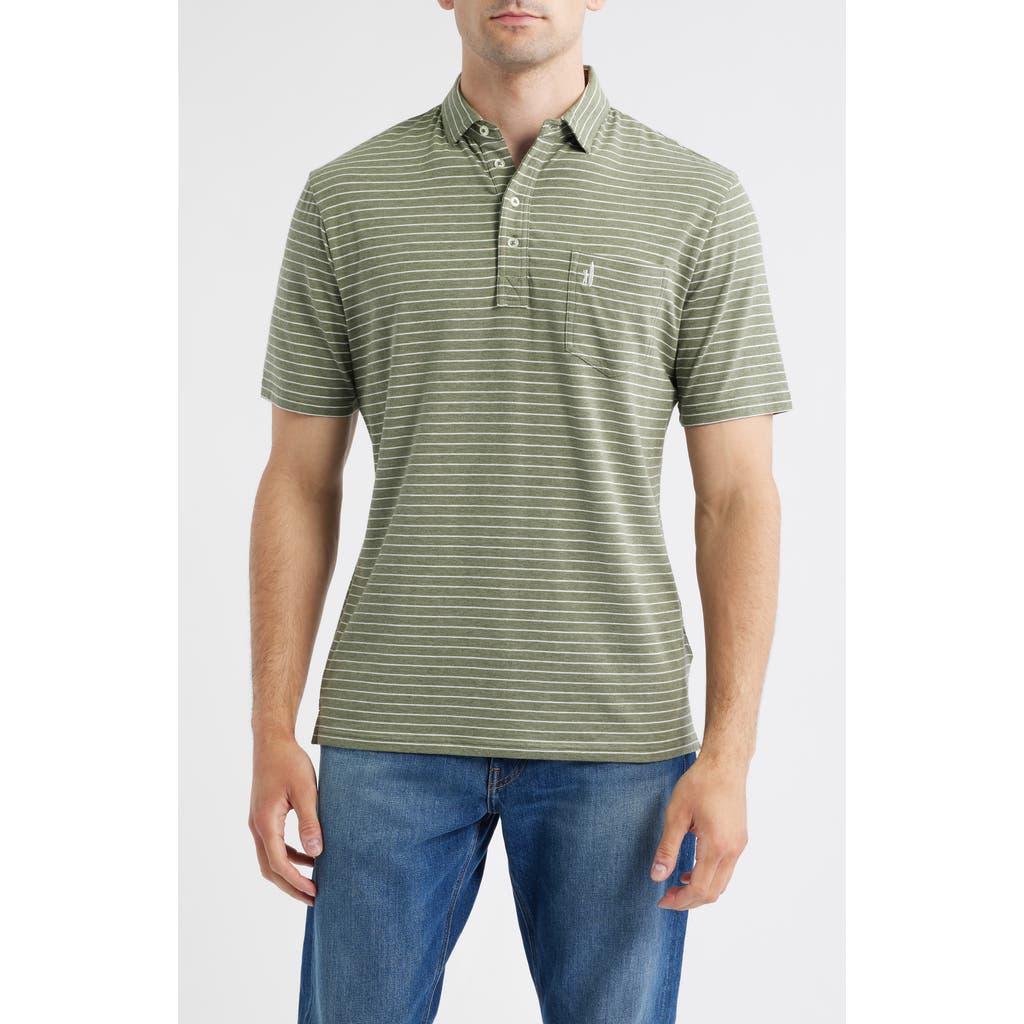 Johnnie-o Ryan Stripe Polo In Multi