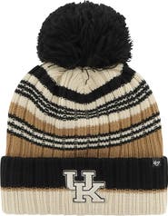 '47 Women's '47 Khaki Kentucky Wildcats Barista Cuffed Knit Hat with Pom