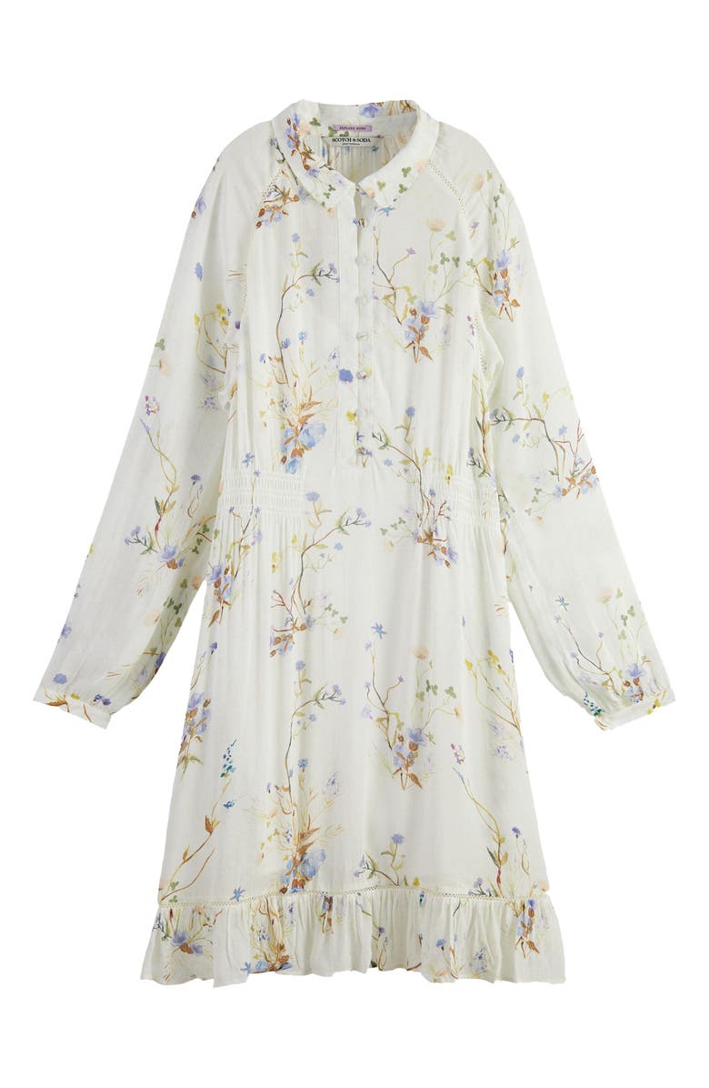 Scotch & Soda Floral Semisheer Dress, Main, color,