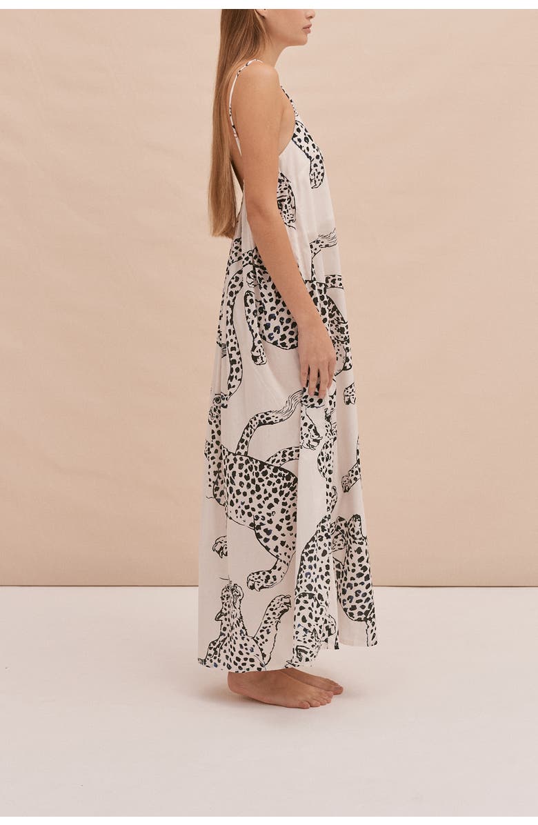 Desmond & Dempsey Square Nightie, Alternate, color, Jag Cream