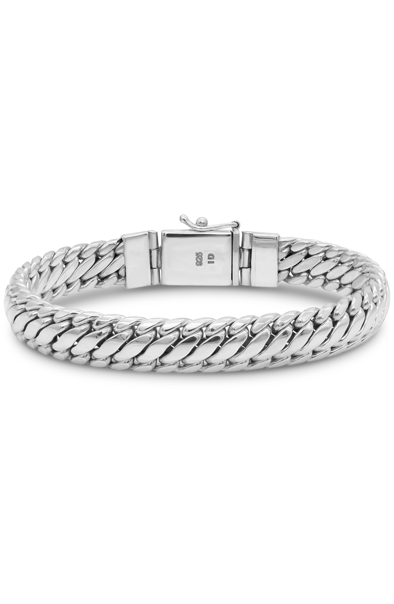 DEVATA Java 10mm Chain Bracelet in Sterling Silver, Main, color, Silver