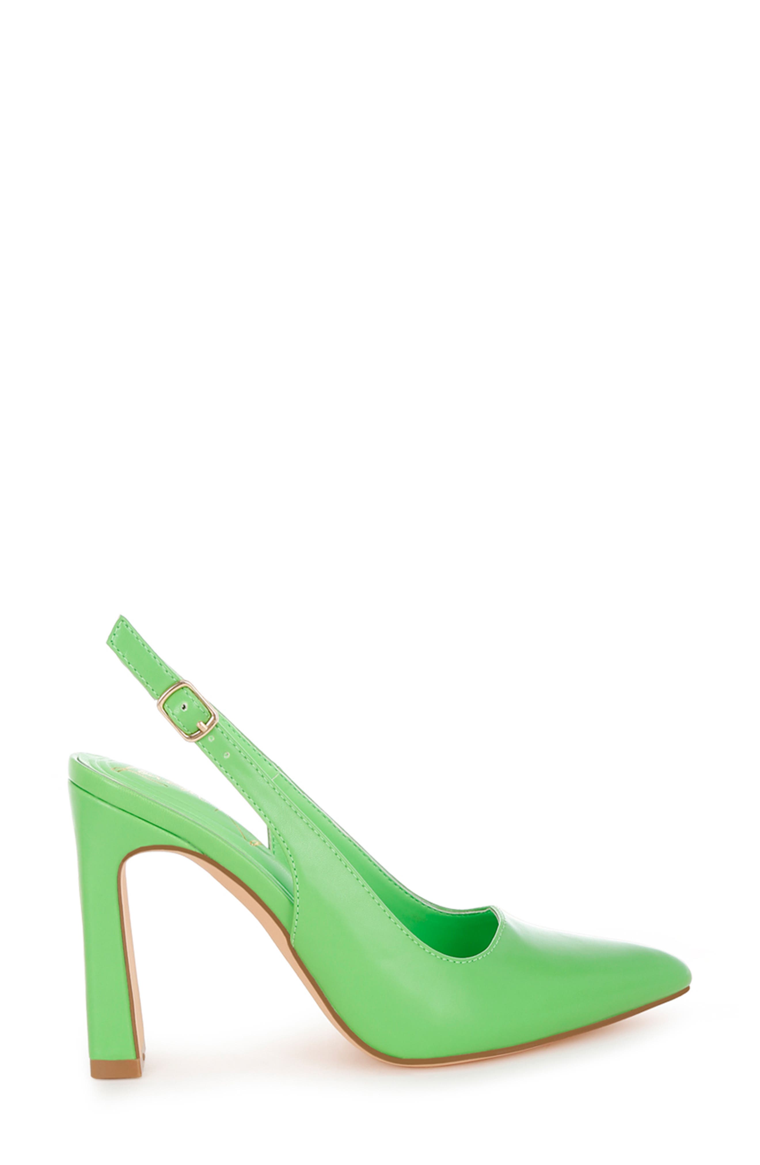 LONDON RAG Sarka Block Heel Slingback Pump, Alternate, color, Green