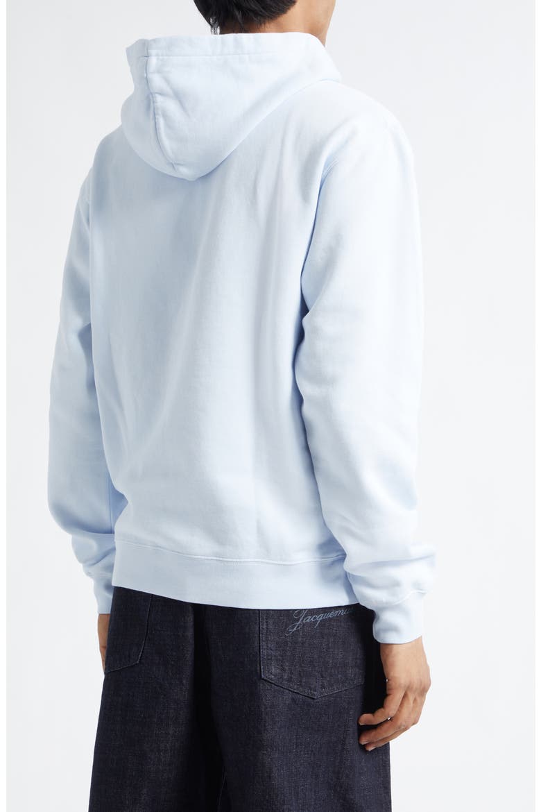 Le Hoodie Gros Grain Cotton Hoodie, Alternate, color, LIGHT BLUE 2