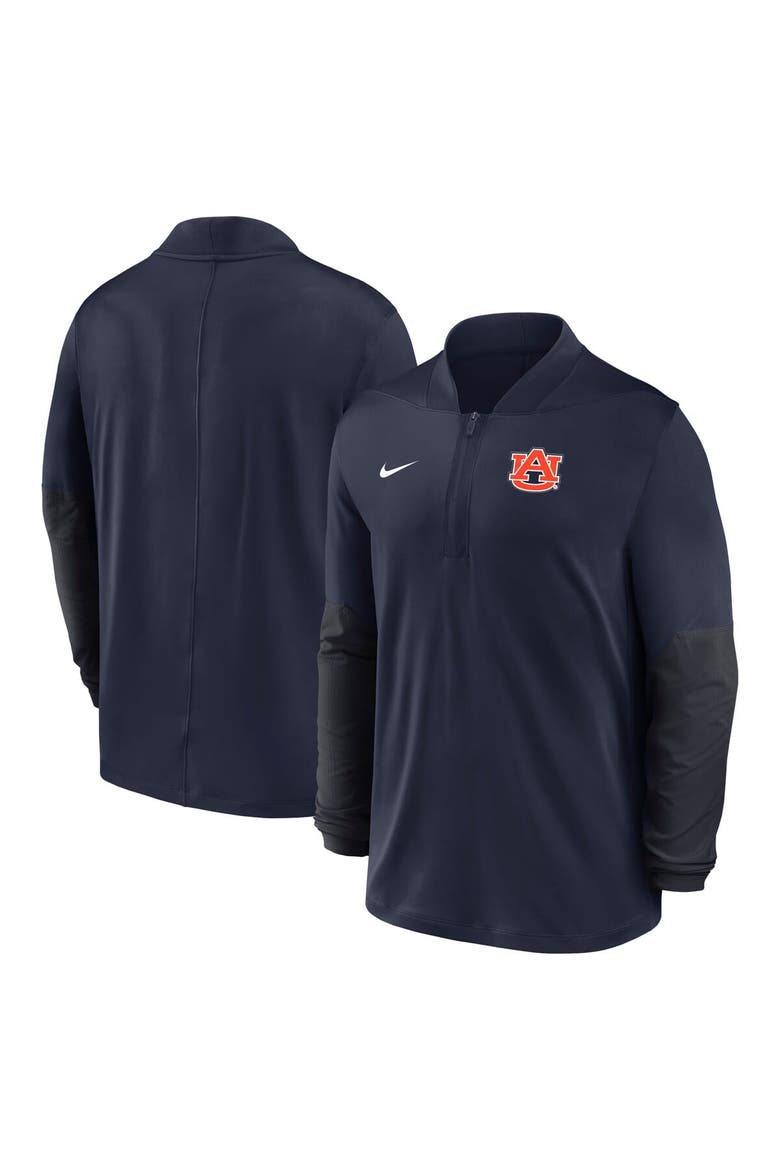 Men's Nike Navy Auburn Tigers One Goal Dri-FIT Half-Zip Pullover, Alternate, color, Navy