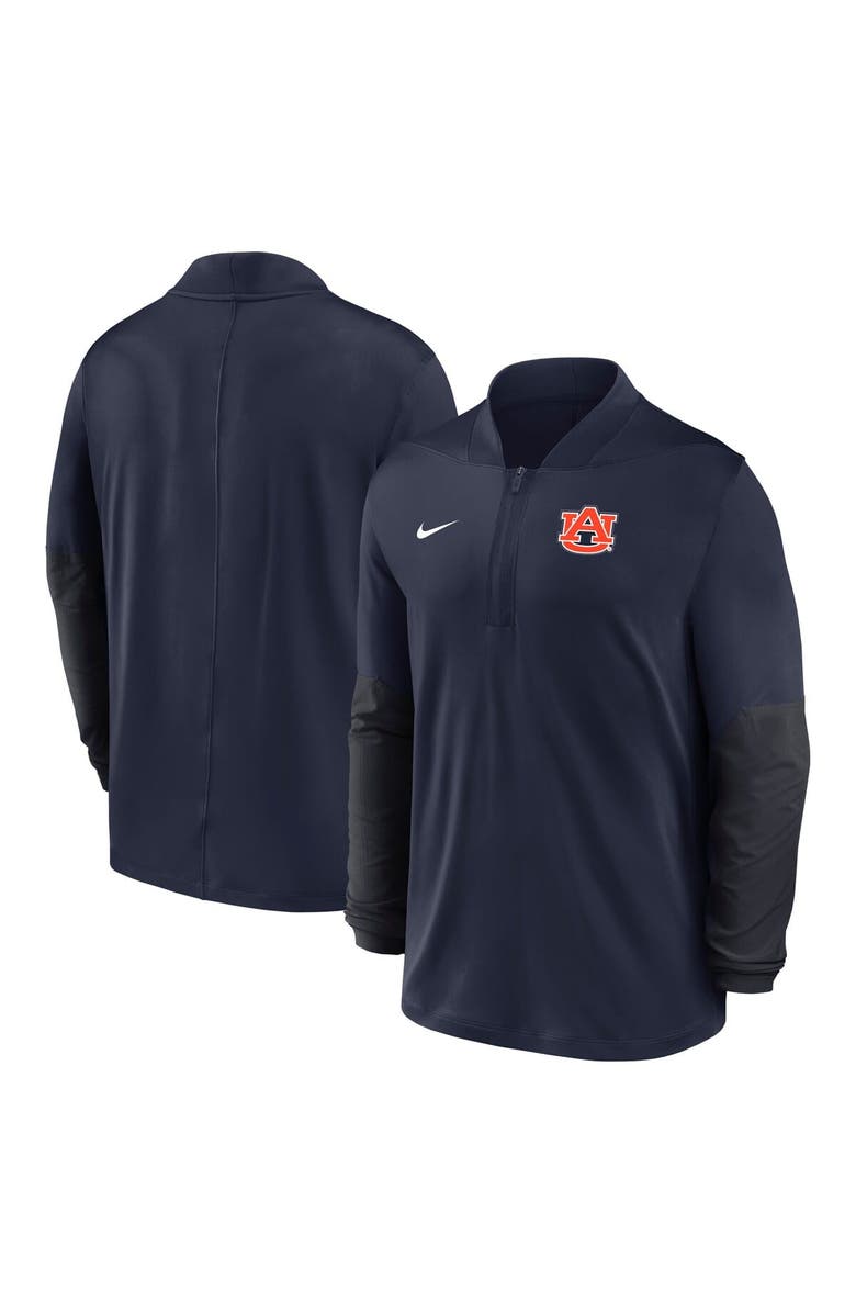 Nike Men's Nike Navy Auburn Tigers One Goal Dri-FIT Half-Zip Pullover, Alternate, color, Navy