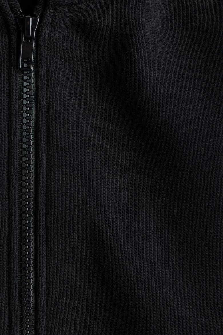Brushed-Inside Hooded Jacket, Alternate, color, Black