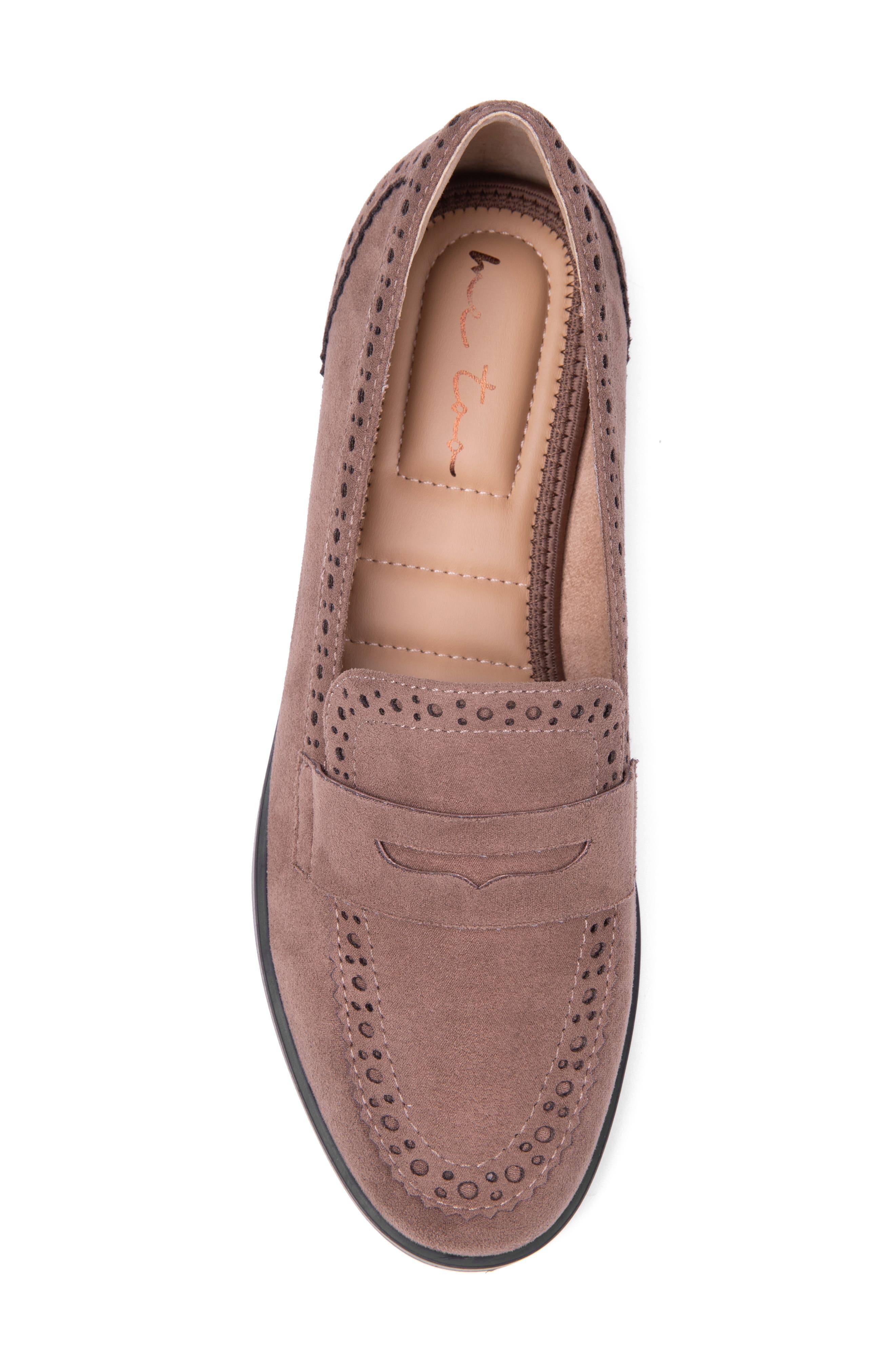Me Too Breck Penny Loafer, Alternate, color, Smokey Taupe