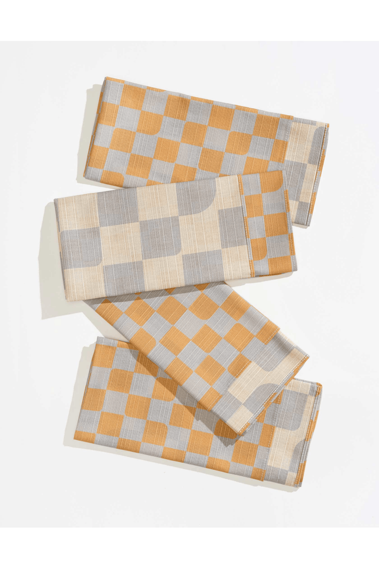 Checker Dinner Napkins - Quiet Season Set of 4, Main, color, STRATA